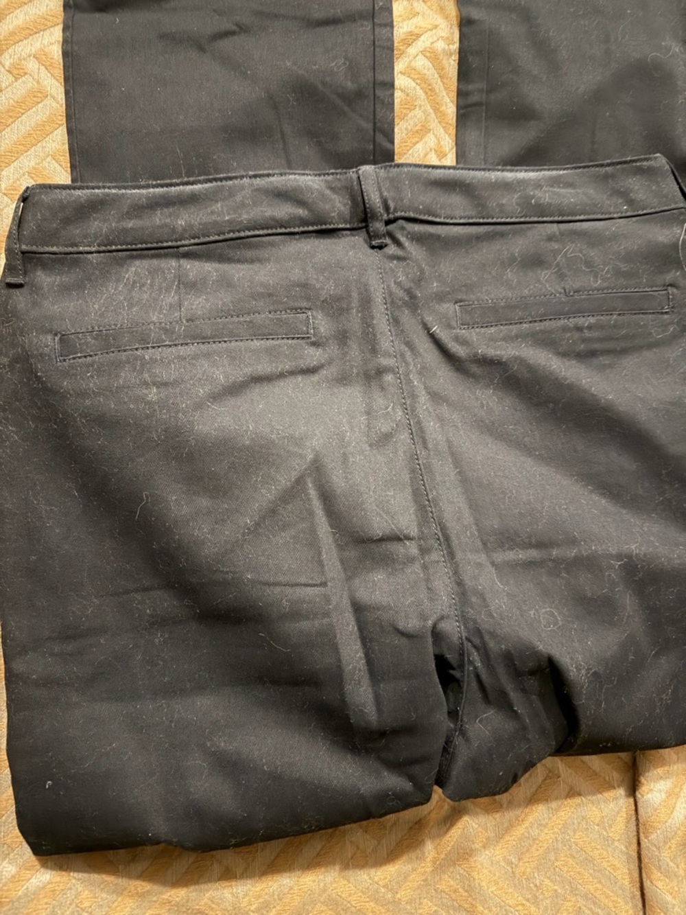 Black Dress Pants - Classic Back Pocket Detail